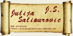 Julija Šalipurović vizit kartica